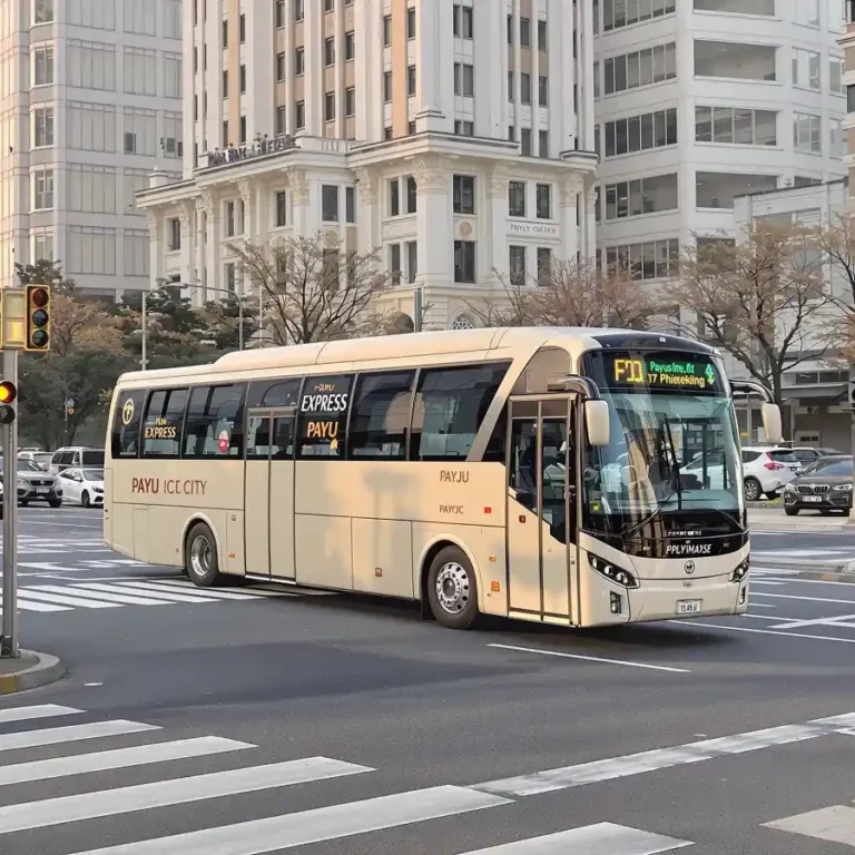 AI로 만든 파주 급행 시내버스 PBRT 버스 이미지