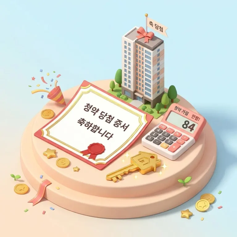 한국부동산원 청약홈 아파트 청약가점 계산법 84점 만점 산정 기준 안내 썸네일